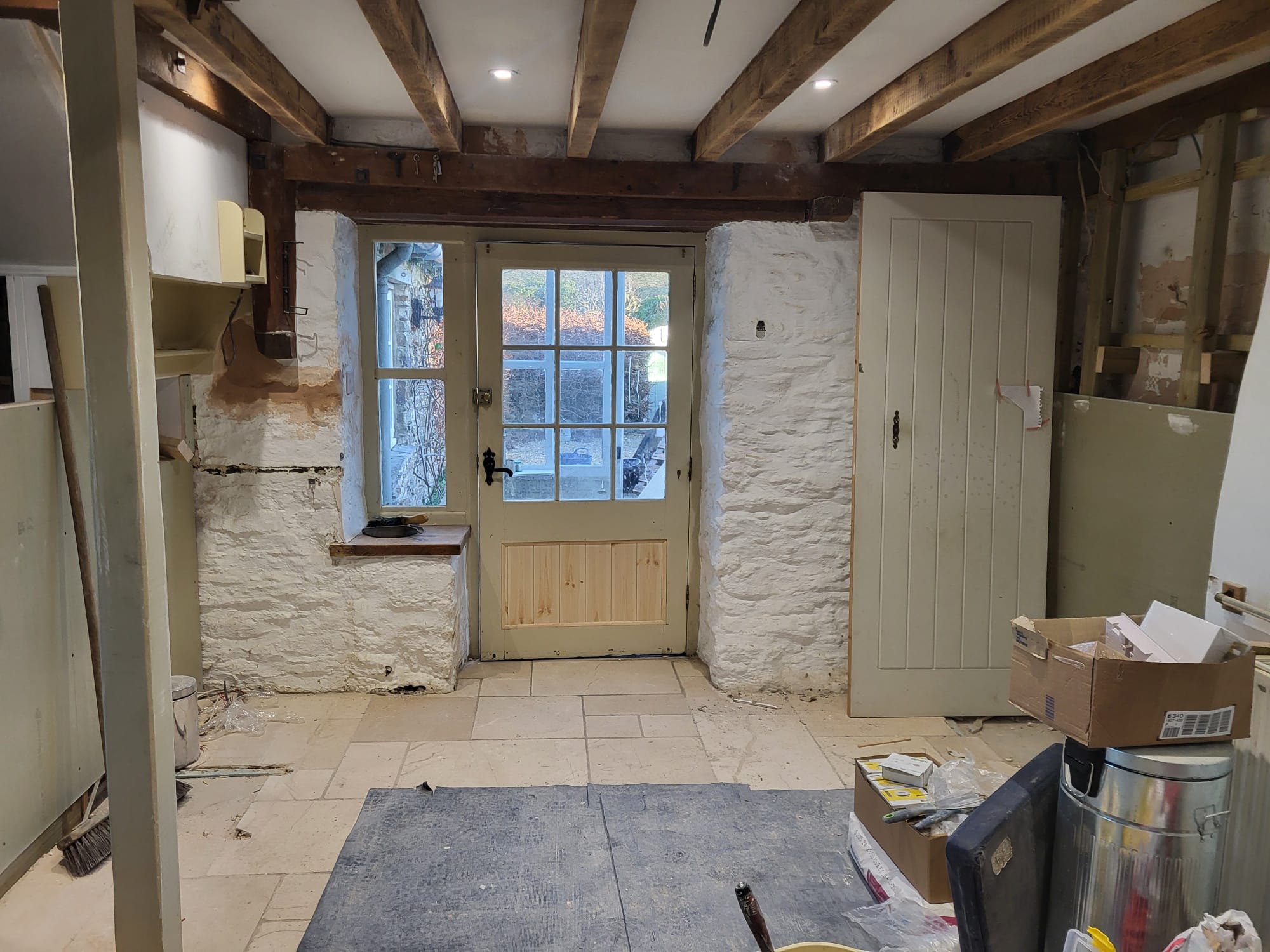 Stable cottage renovation in the kitchen