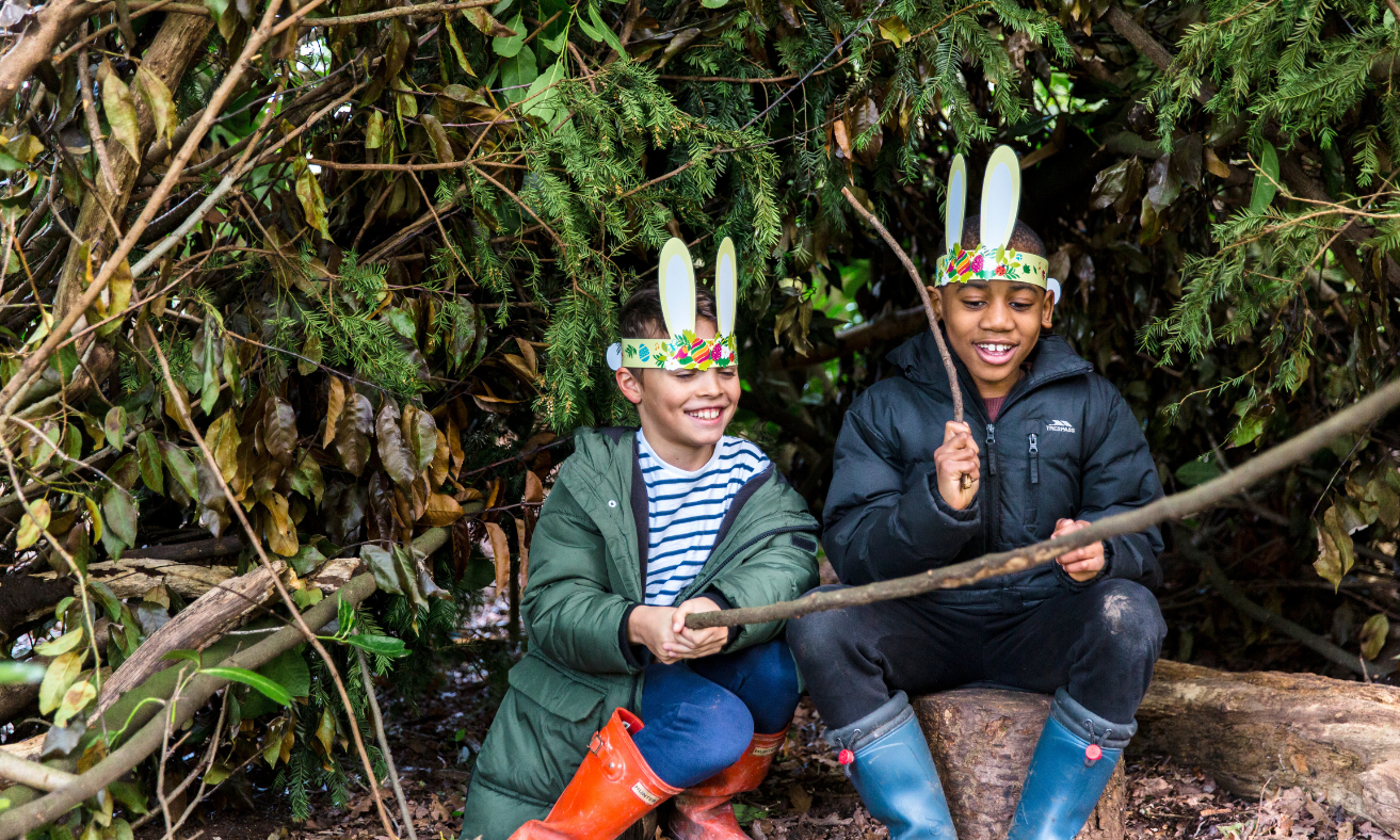 Easter egg hunt at Lanhydrock