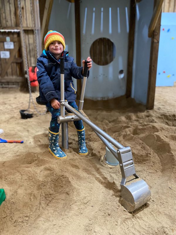 Sand digger at Treworgey